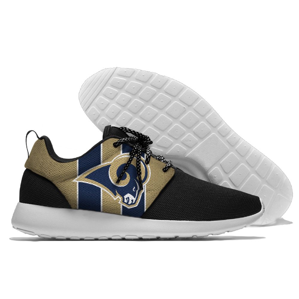 Women's NFL Los Angeles Rams Roshe Style Lightweight Running Shoes 005
